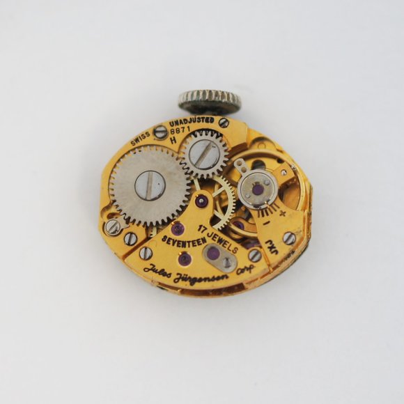 Jules Jurgensen 14Kt. White Gold Vintage watch main image 6